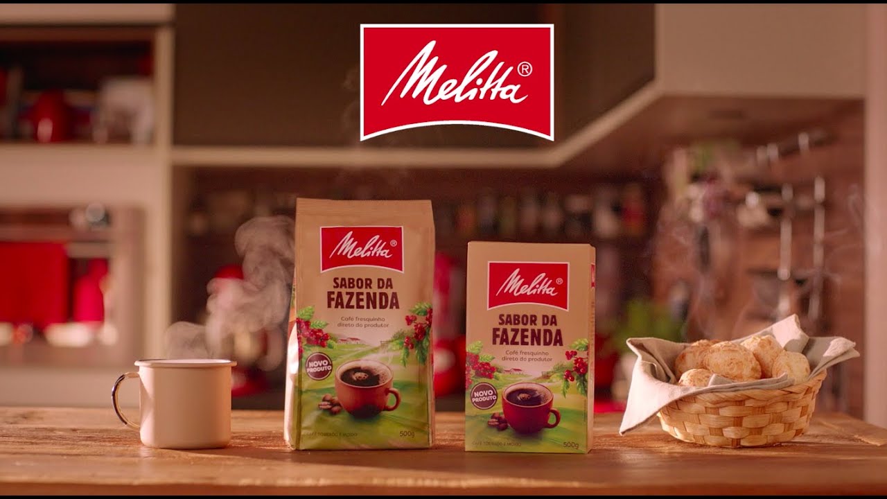 Café Melitta preparado na cozinha